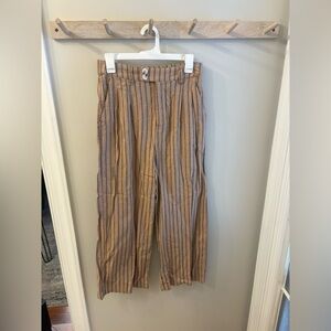 Striped Tan and Brown Pants